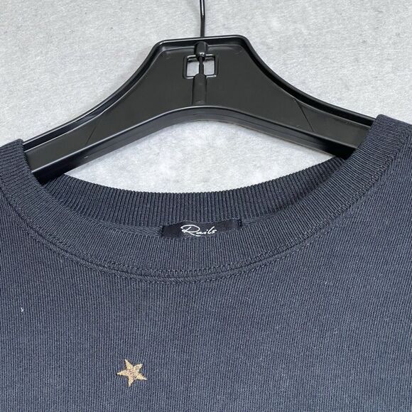 Rails Sweater Womens Small Black Ramona Star Embroidered Pullover Long Sleeve - Picture 2 of 11